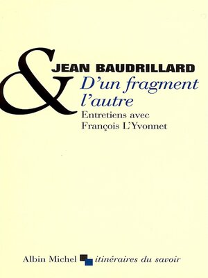 cover image of D'un fragment l'autre
